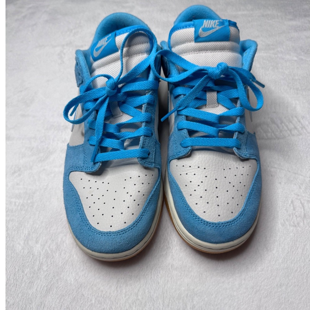 Nike Dunk Low SE Baltic Blue Gum Mens 10 Phantom Suede Sneakers HQ1519-031